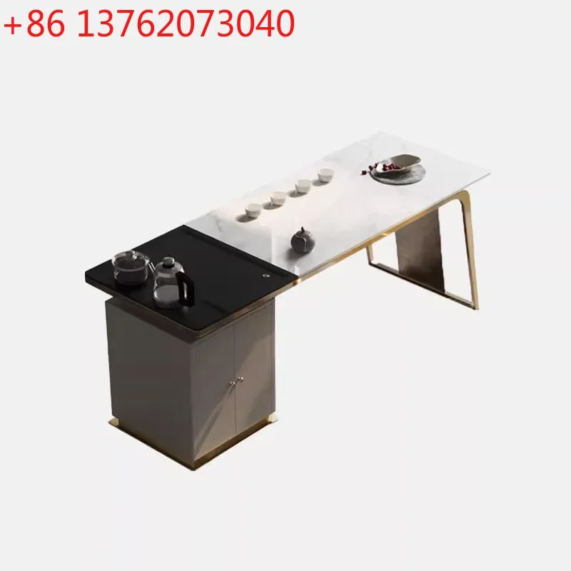 Modern Organization Room Gongjian Tea Table and Chair Public Balcony Household Tea Brewing Table