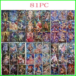 Anime Character DIY Collectible Cards Noto Mamiko Hinatsuru Rin Suma Laser Flash Card Boy Play Toys Christmas Birthday Gifts