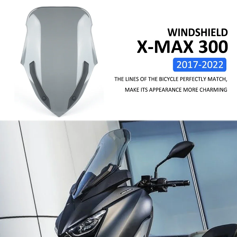 

Motorcycle Front Windscreen Windshield Wind Screen Shield Deflector Guard For Yamaha Xmax X-max 300 Xmax300 X-max300 2017-2022