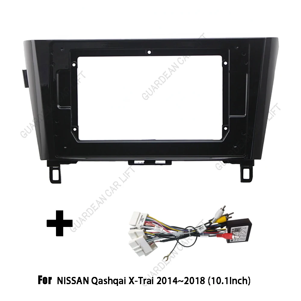 For NISSAN Qashqai X-Trai 2014~2018 2DIN Dash Mount Kit 10.1 Inch Car Radio Installation DVD GPS Mp5 Plastic Fascia Panel Frame