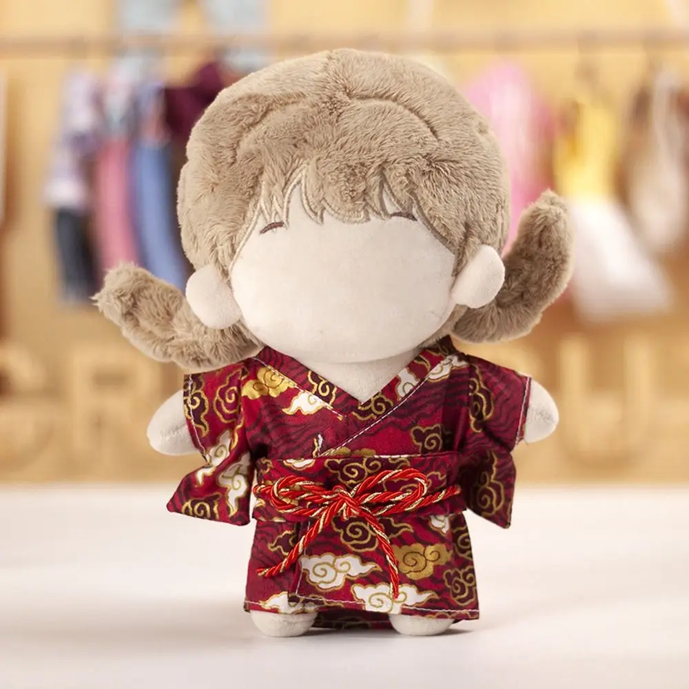 Vêtements en peluche au beurre de style chinois, poupées mignonnes, vêtements imbibés, accessoires sans poupées, 20cm