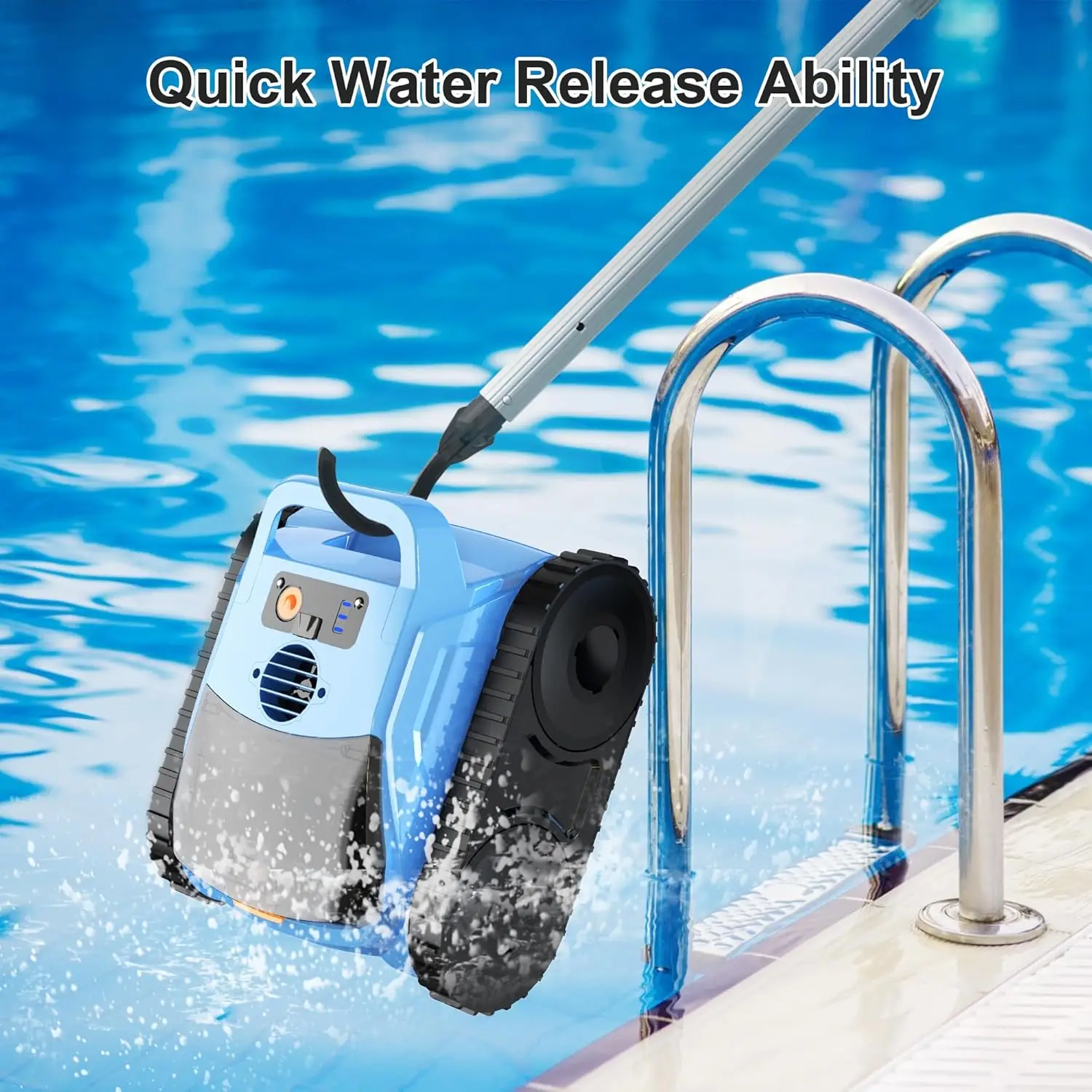 Pool CleanerAutomatic Cordless Wall Climbing Pool Vacuum Cleaner Wifi Swimming Pool Skimmer Swimming Robot