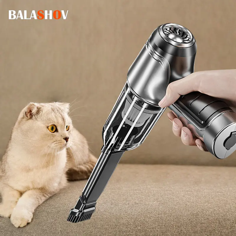 10000Pa Pet Hair Cordless Vacuum Cleaner Electric Cat Hair Cleaner Small Handheld High Power Pet Household Cat Hair Absorber