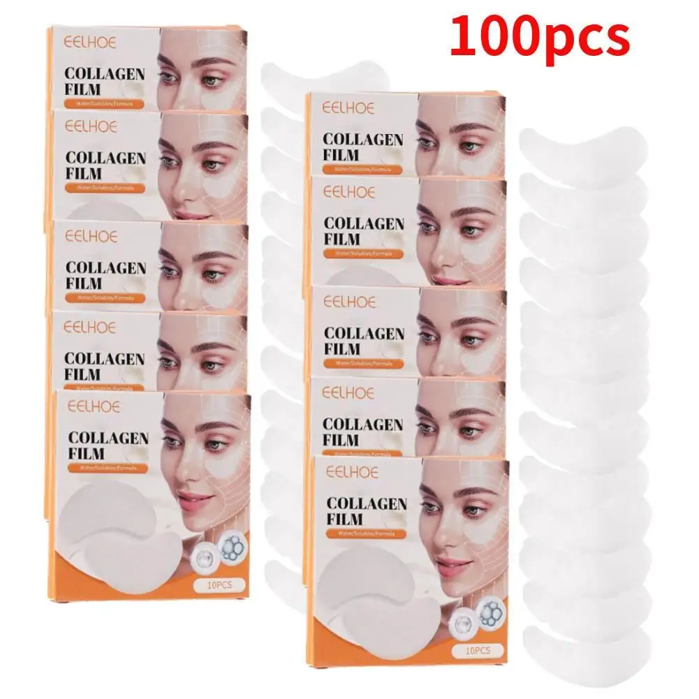 100pcs Collagen Eye Mask Collagen Essence Tenderizes Skin Lifts Elastic And Moistens Crystal Eye Mask For Eye Care