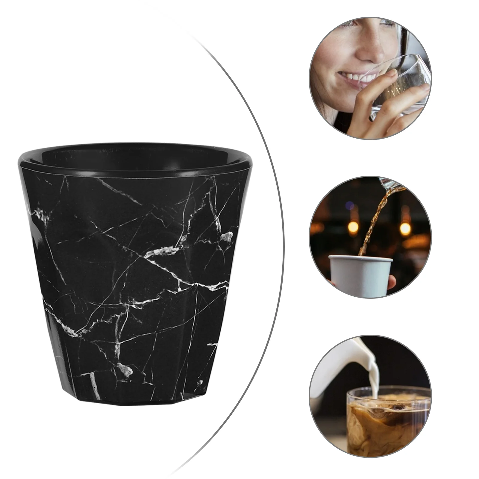 

Iced Coffee Cup Marbling Water Espresso Ground Marble Mug Pattern Drinks Travel Tea