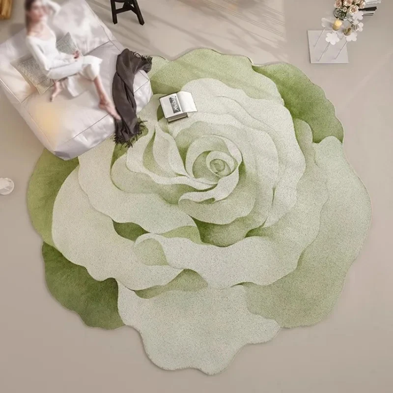 

Irregular Artistic Flower Carpet Creative Luxurious Living Room Carpets Modern Home Decorate Rug Comfortable Soft Bedroom Rugs