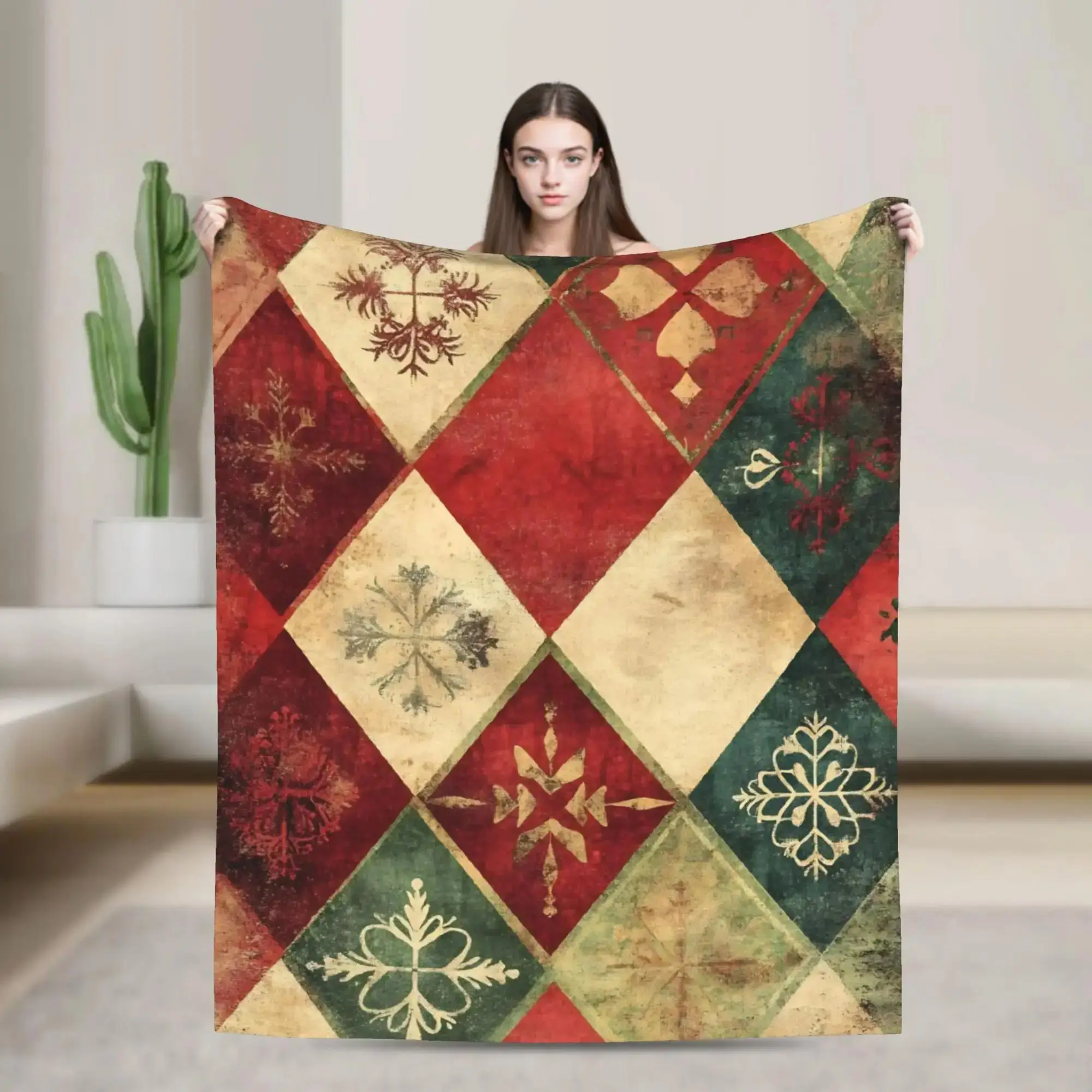 

Плюшевый фланелевый плед для дивана, кровати, пикника, отдыха на природе и домашнего декора. Теплое и мягкое одеяло на Рождество.