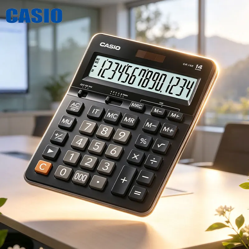 Casio GX-14B/AX-120B/DX-12B/DH-12/MH-12/DJ-120D Slim business calculator big button design store cashier business reconciliation