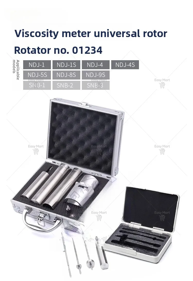 Viscometer Rotor Set No. 1234 No. 0 Digital Display Rotary NDJ - 1/4/5 S/8S/9 Viscometer
