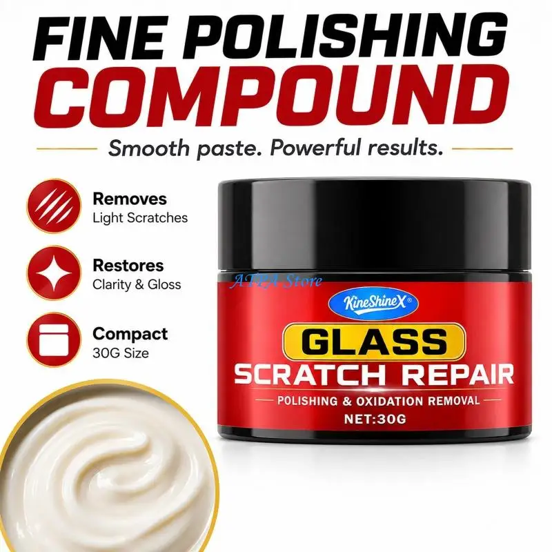 U13C Auto Window Polishing Compound Cleaner For Repairing Scratches On Car Window
