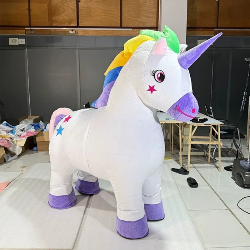

Walking Inflatable Unicorn Doll Suit Halloween Unicorn Doll Suit Unicorn Horse Inflatable Suit