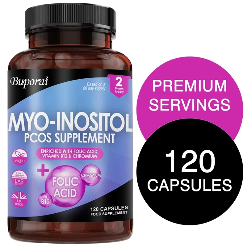 Myo-Inositol PCOS Supplement - Supports Healthy Ovarian Function,Regulates Lipid Metabolism,Promotes Healthy Hair