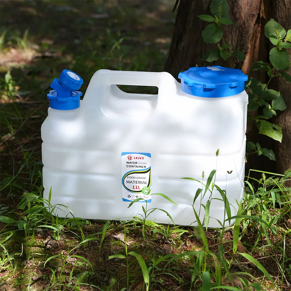 10/11/12L حاوية مياه التخييم المحمولة BPA الحرة دلو للماء الغذاء الصف PE للتخييم في الهواء الطلق/المشي لمسافات طويلة تخزين الطوارئ #1
