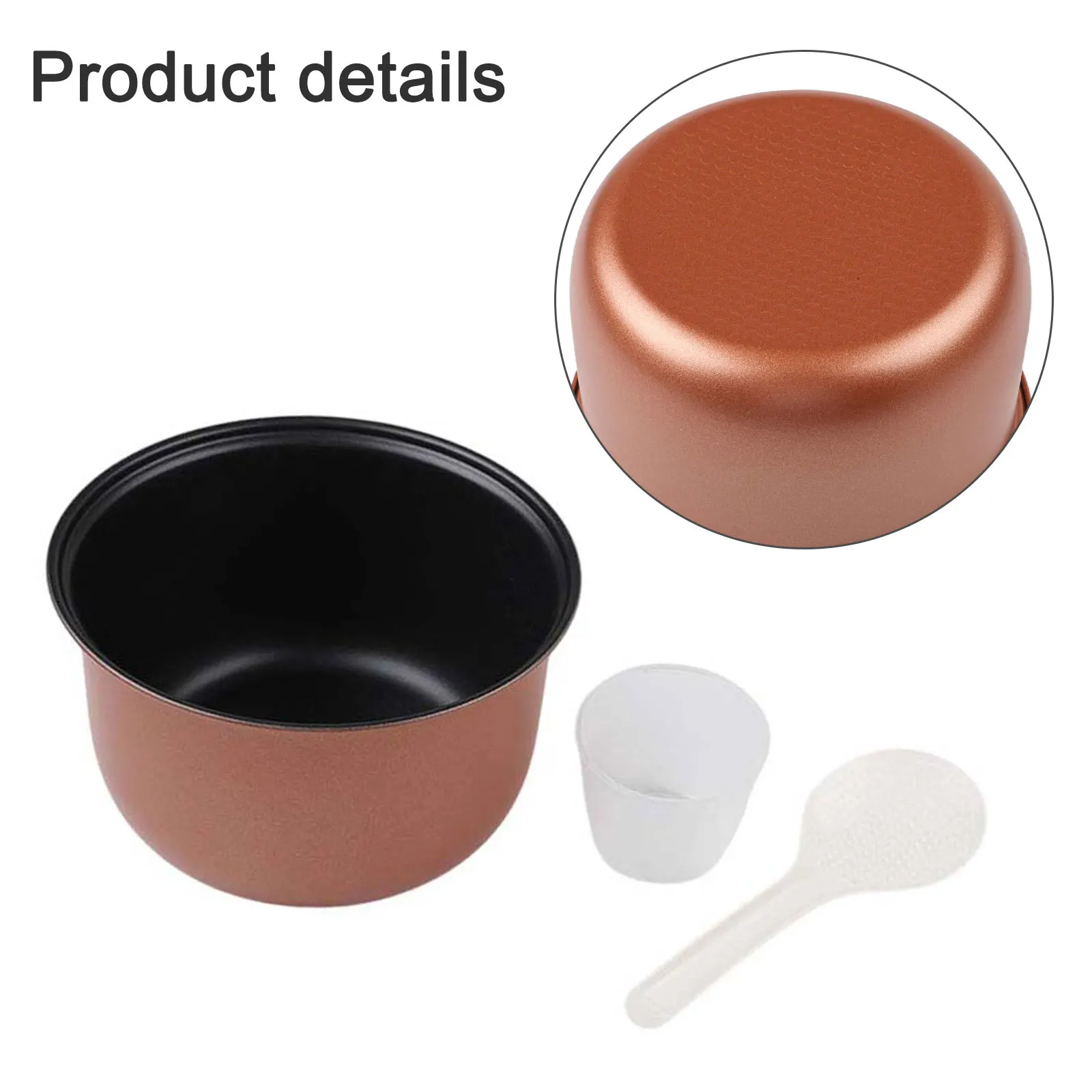 

2-литровая кастрюля 18,5*18,5*10,8 см для приготовления риса с равномерным распределением тепла, технологией быстрого приготовления, большой вместимостью для семейного использования