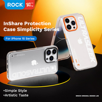 For iPhone 15 Pro Max Case Rock Space Simplicity Series Shockproof Double-Layer Frosted Texture Matte Cover For iPhone 15 Pro