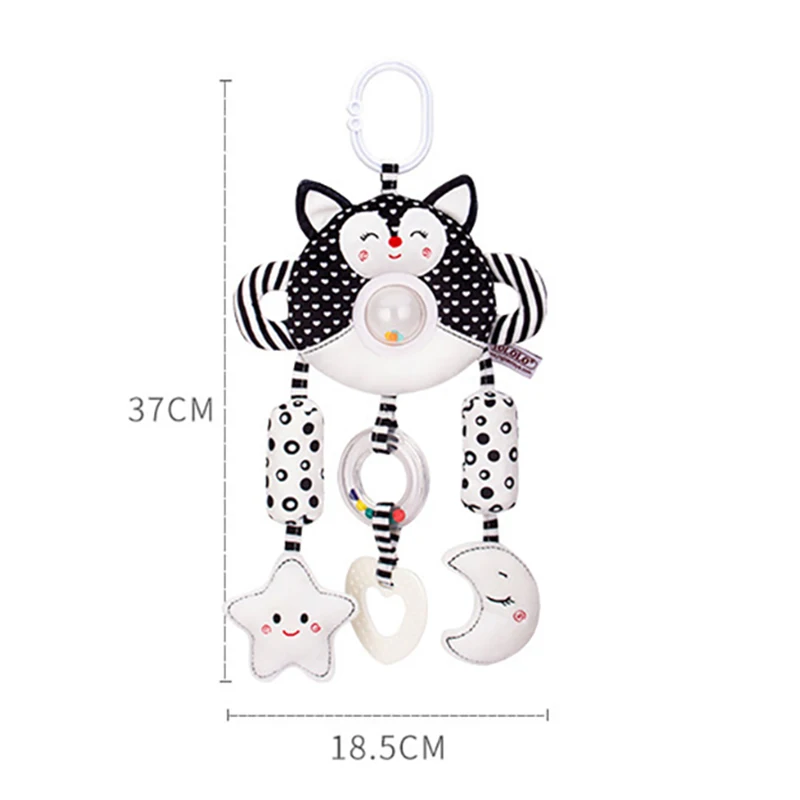 Passeggino per bambini appeso massaggiagengive campana giocattoli per bambini Clip seggiolino auto Baby Cute Animal Doll Bed culla sonagli per Bebe neonato