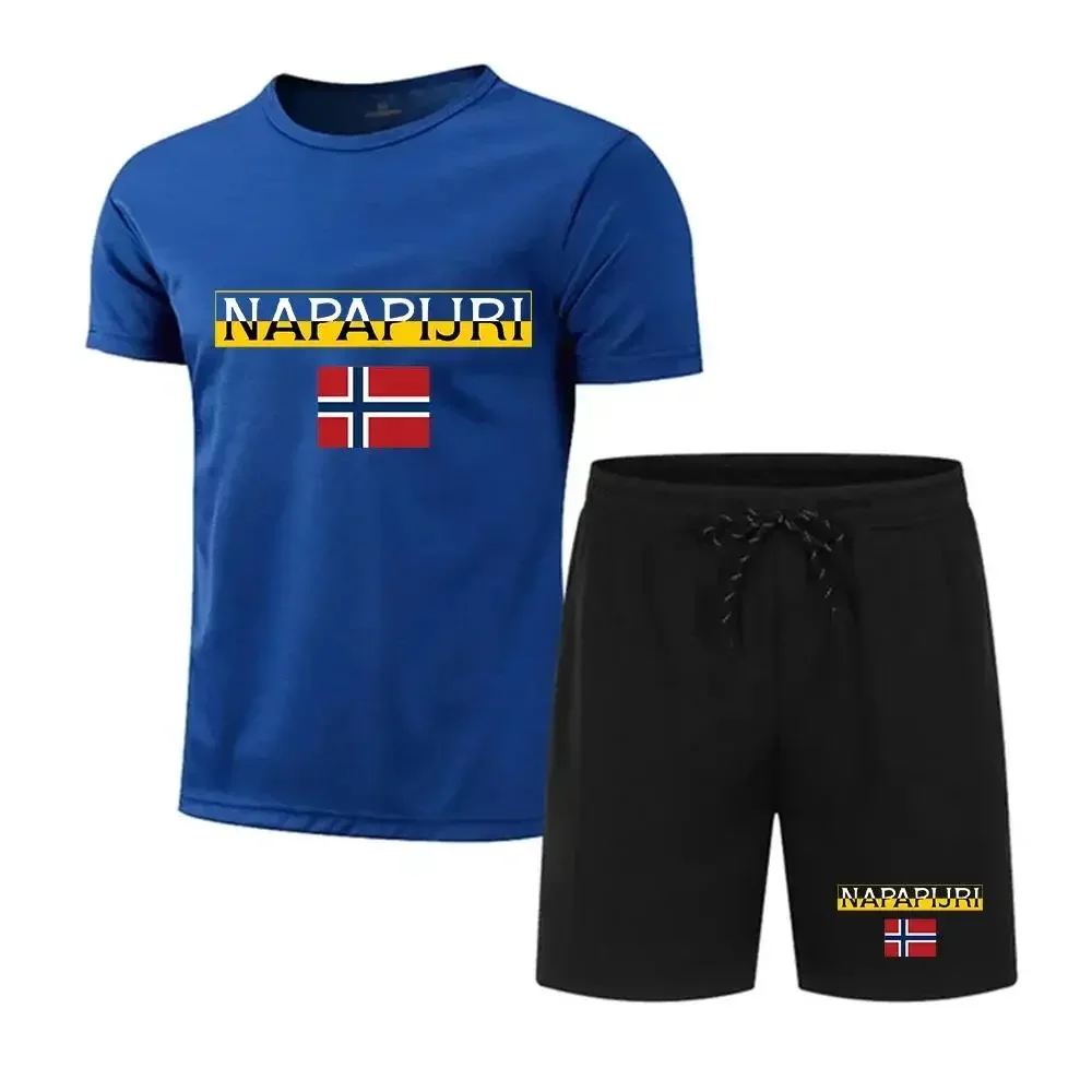 

New summer men's and women's running suit, fashionable, fast drying, breathable and casual clothing suitable for outdoor fitness