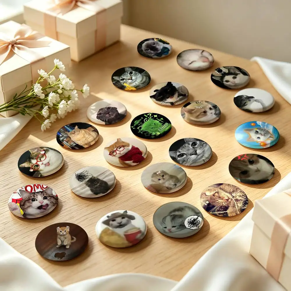 Cat Meme Badge Pins For Friend, Backpack, Clothing, Collectible Accessories, Jewelry Gift