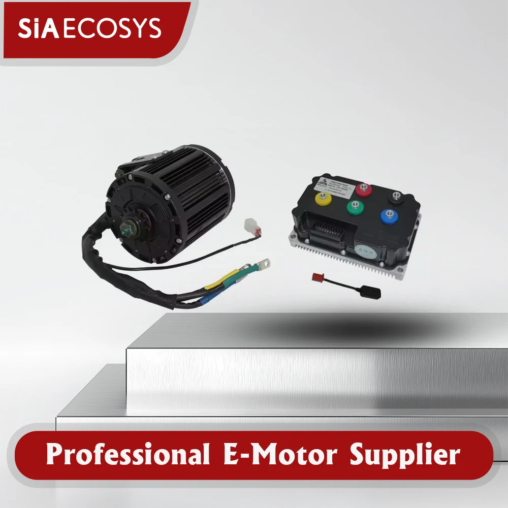 QSMOTOR QS138 4000W 90H 7500W Peak Continuous 72V Mid Drive Motor for Conversion kit With SIAYQ72180 Controller