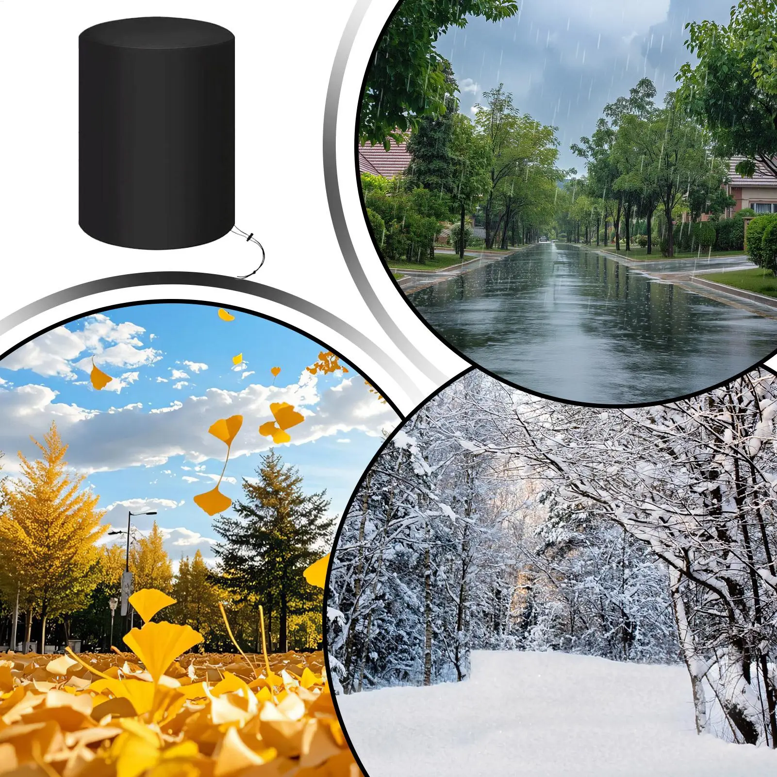 

Fire Pit Cover Waterproof Protector Winter Heavy Duty Fire Pit Cover For Outside Garden Backyard Farm Patio Camping Cooking