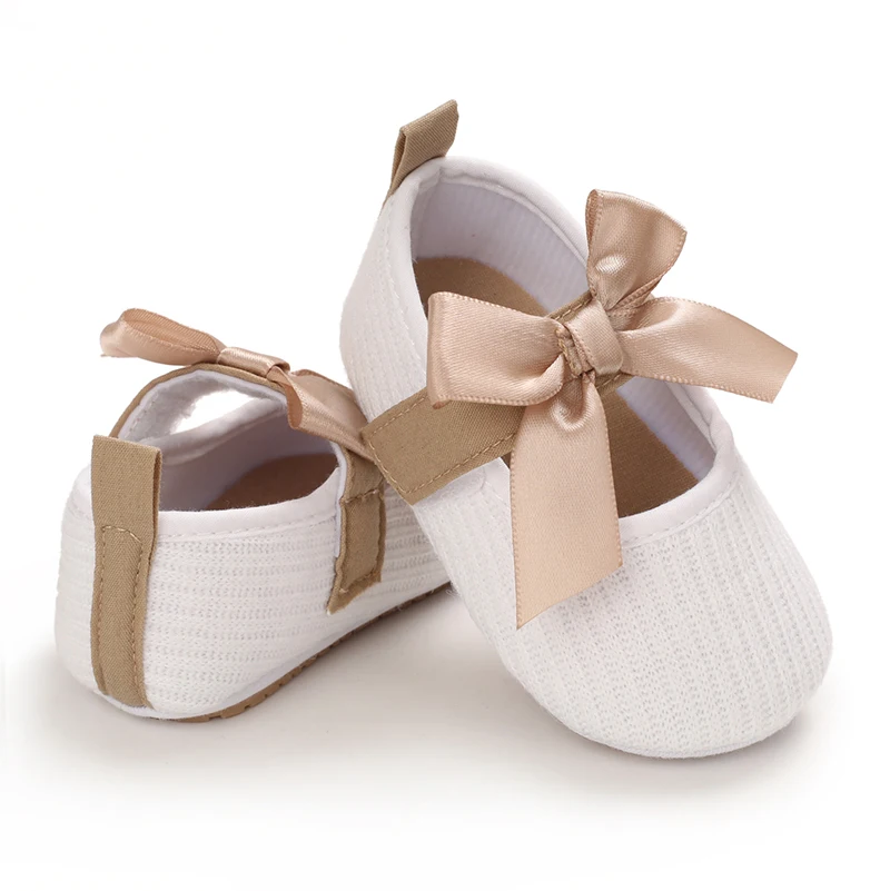 

's First Walkers Mary Jane Shoes with Adorable Bow Detail - Soft Non-Slip Rubber Sole, Closure, Breathable Fabric Upper for Spri