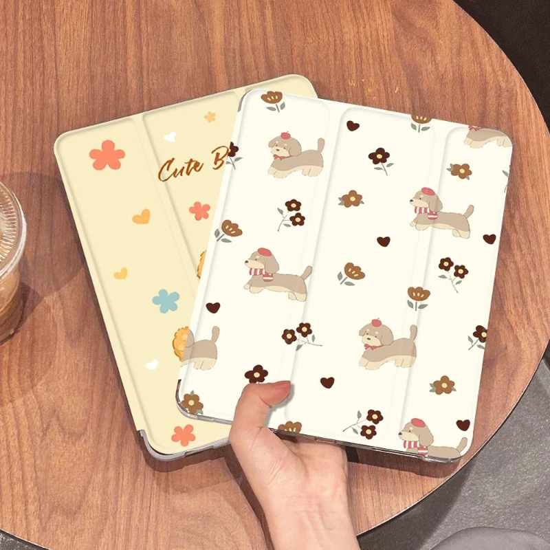 

Tablet Case for Ipad Mini 6th Generation 2021 2018 9.7 5/6th Pad Air 5 Air 4 10.9 IPad Pro 11 2022 Cute Puppy Print Cozy Style