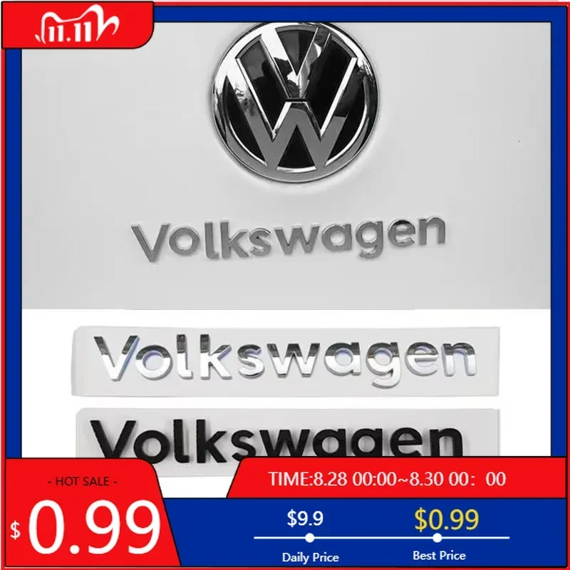 

Hub Caps ABS Car Trunk Volkswagen Logo Decorative Sticker Auto Styling Emblem Badge Sticker Decal For VW Golf MK5 MK6 MK7 Passat