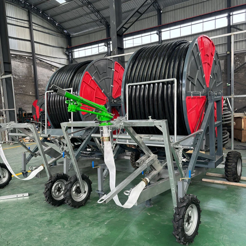 China OEM 30-60 Meters High Efficient Energy Saving Hose-Reel Machine Hose Reel Irrigator Irrigation