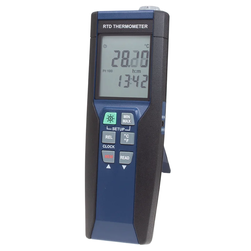 Hot Selling TECPEL High-precision DTM-385 PT100 4-wire Platinum Resistance Thermometer -100C 400C Range 0.05% Accuracy Class
