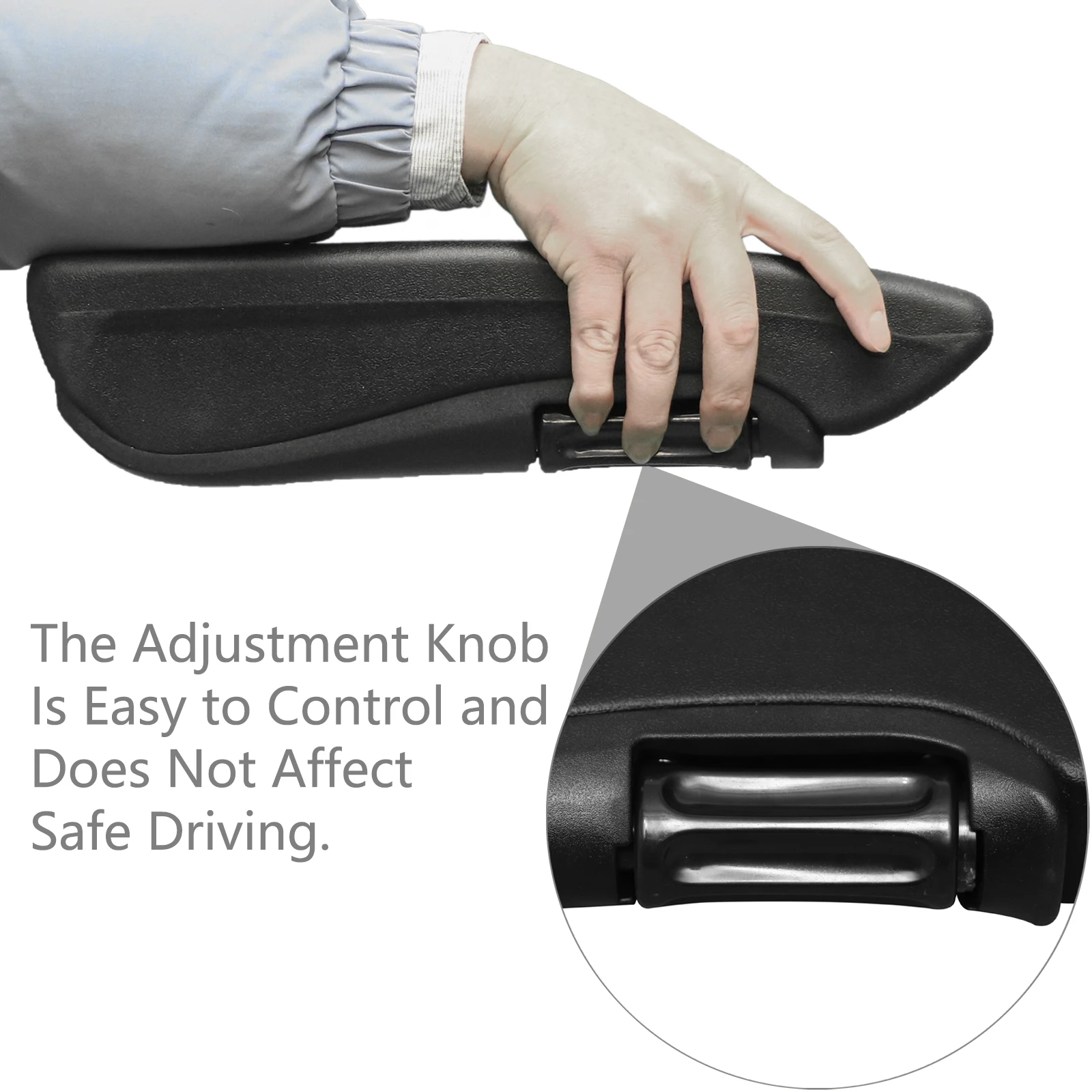 مسند ذراع مقعد HWHONGRV ملحقات مسند ذراع مقاومة للاهتراء قابلة للتعديل، مناسبة لمساند ذراع مقعد التقاط RV لشاحنة السيارة #5