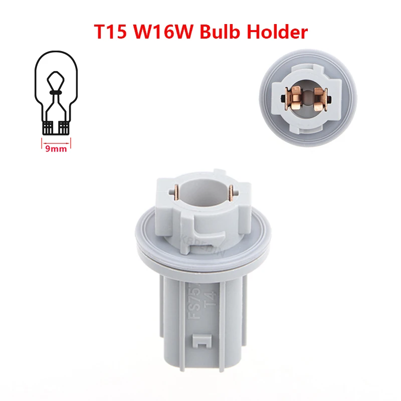 

1x Car Light Socket T15 W16W Bulb Lamp Holder Base Accessories