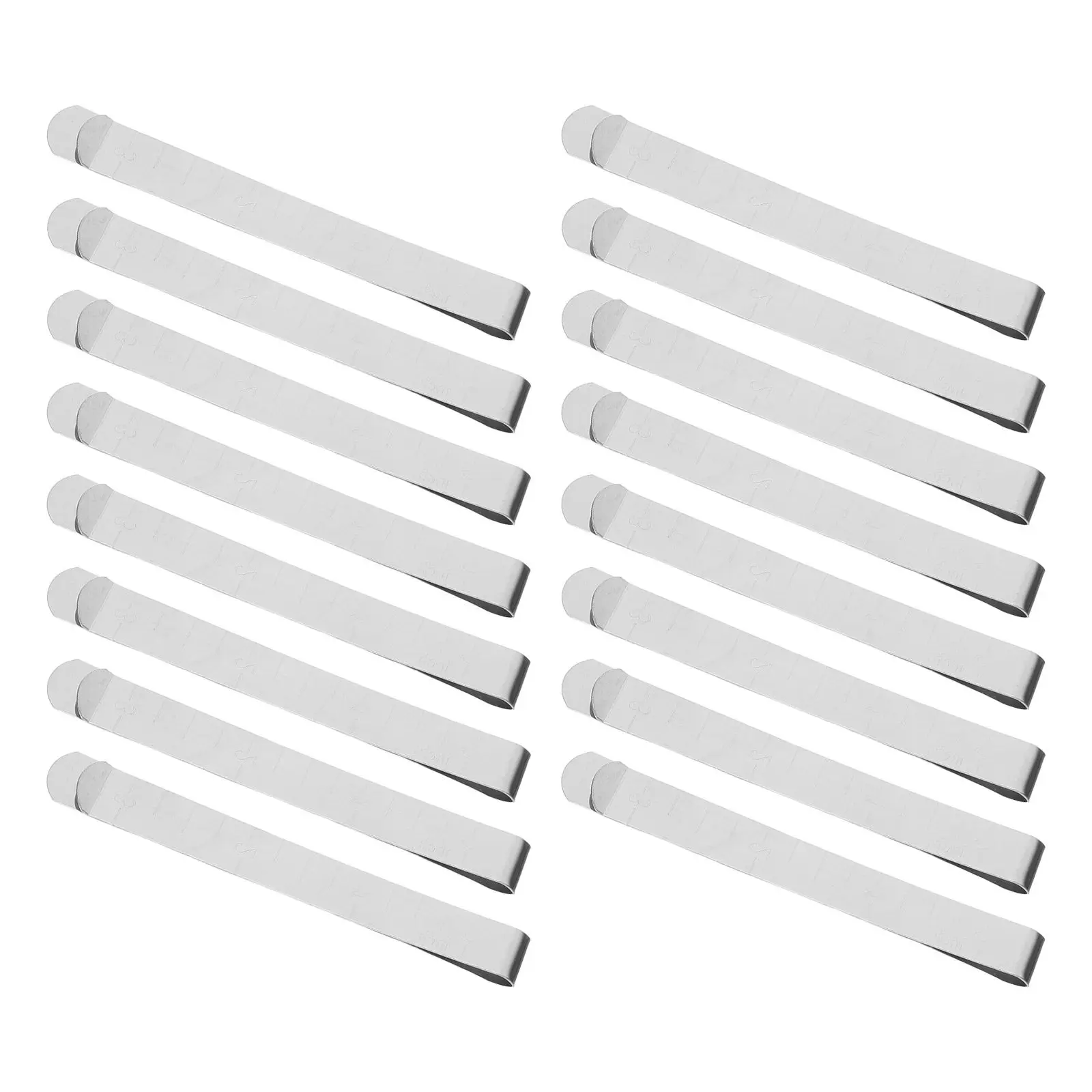 

18Pcs Premium Stainless Steel Sewing Clips Hemming Tool with Inch Scale Seam Gauge for Fabric Clamping Quilting Supplies