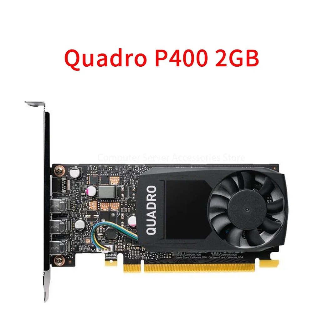 

Original for Quadro P400 2GB Professional Graphics Design Card for 3D Modeling Rendering CAD/PS Drawing Graphic Operation Card