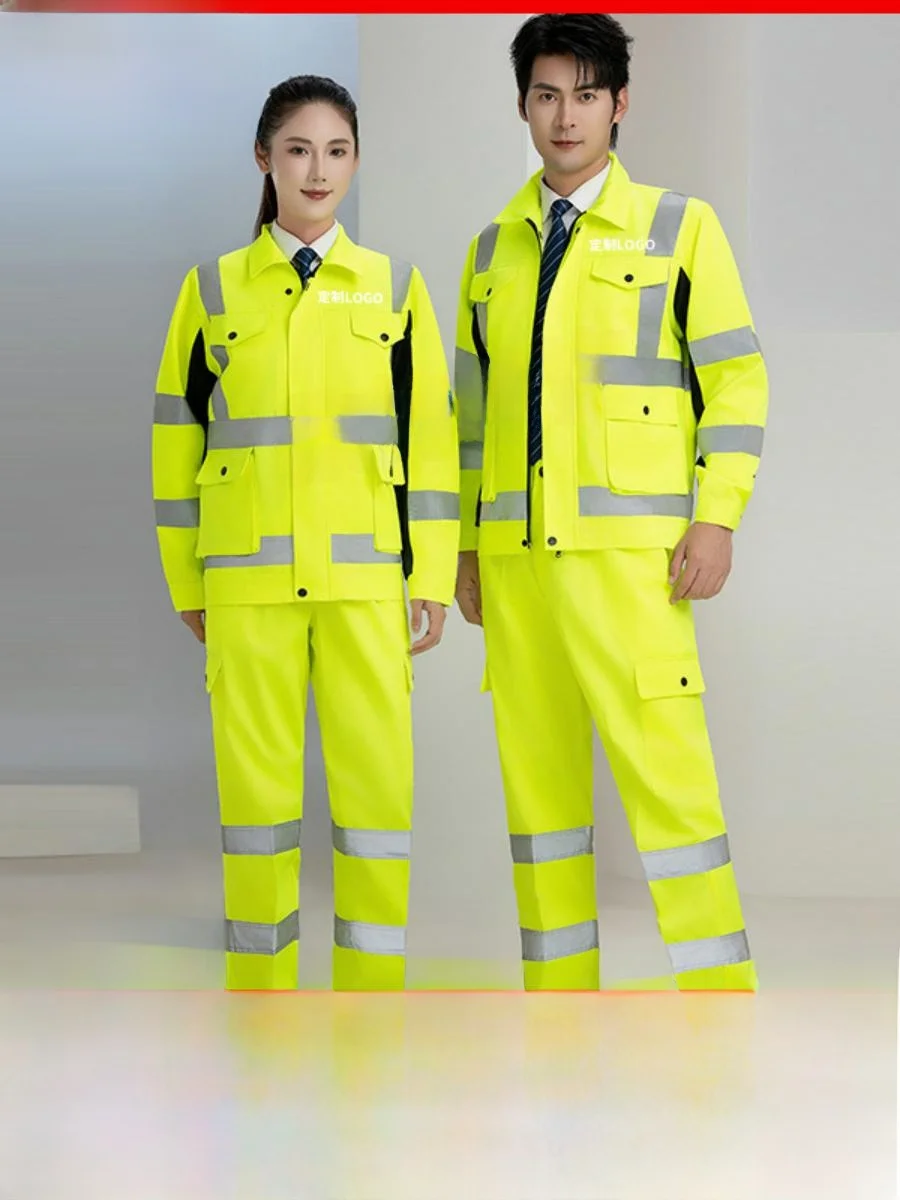 combinaison-de-travail-haute-visibilite-jaune-fluorescent-reflechissante-vetements-de-protection-pour-le-travail-en-exterieur-ensemble-deux-pieces-pour-un-ajustement-rapide