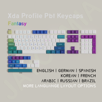 MOA Keycaps Arabic German Brazil Spanish French Korean PBT Material Dye-Sub ISO/ANSI Layout For Mechanical Keyboard
