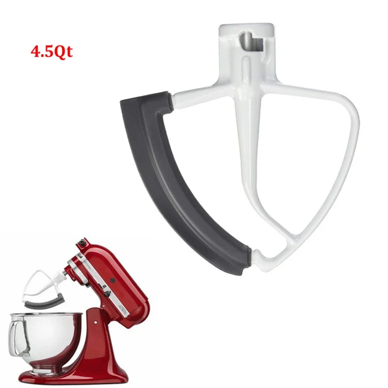 Kitchenaid 4.5-5 qt acessório misturador vertical, com lâmina misturadora borda de silicone flexível, raspador tigela