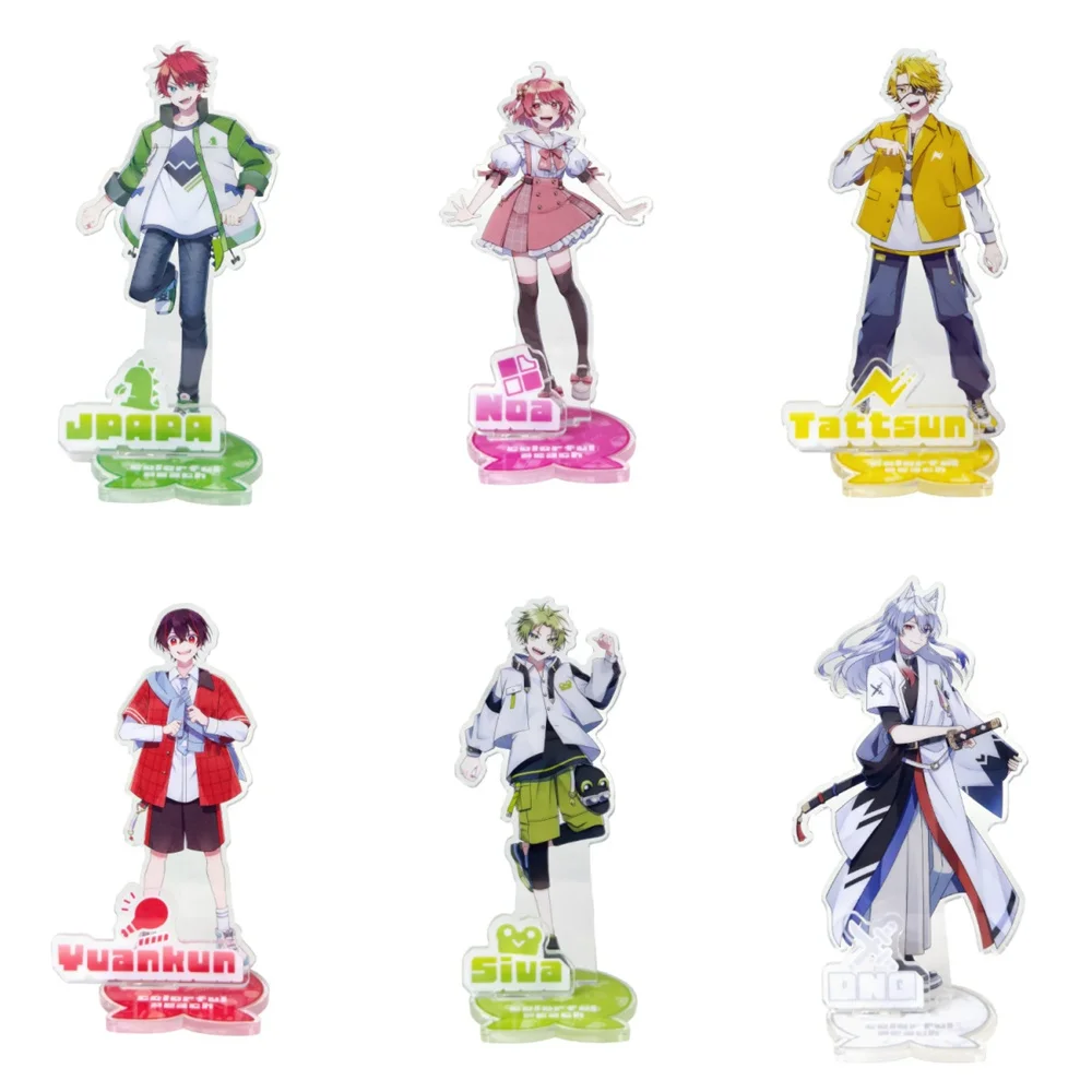 

15CM Charm Anime Colorful Peach VTuber Acrylic Stand Model Keychain Characters Ornament Accessories Goods Collection Gifts