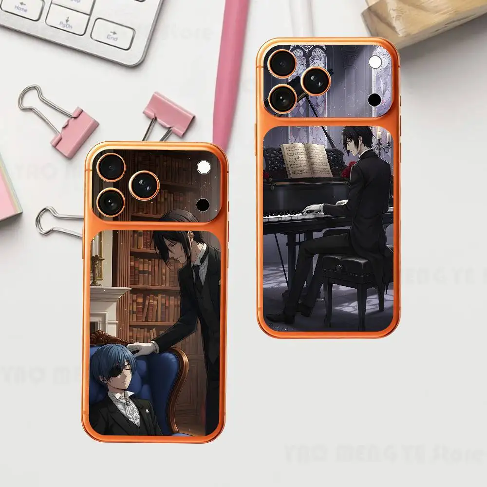 

Anime B-Black Butler For IPhone 17 Pro ProMax Full Back Cover Decal Wrap Skin Rear Protective Sticker Film