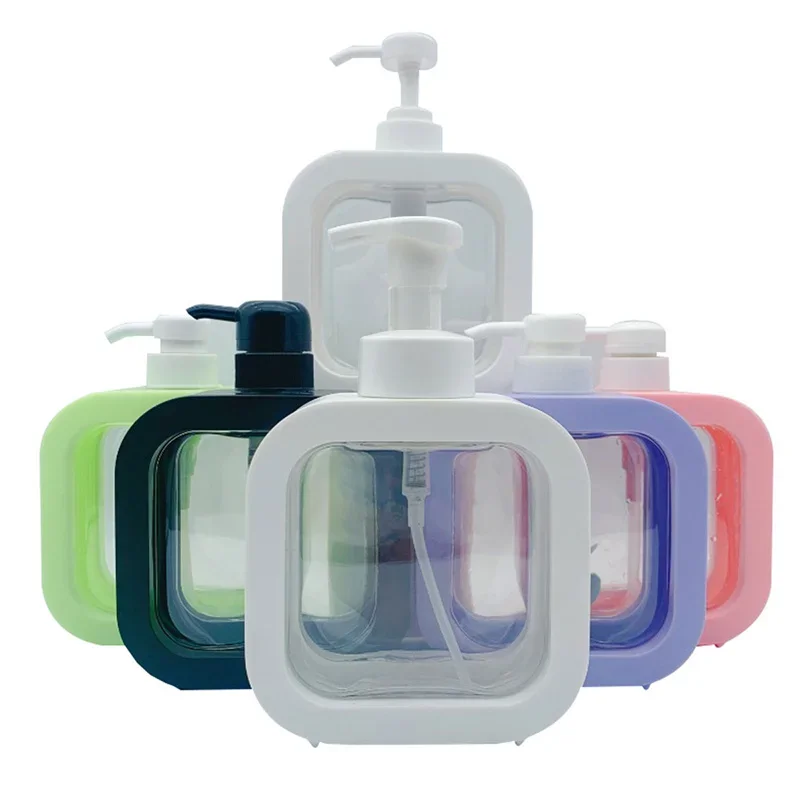 300/500ml Bathroom Soap Dispensers Refillable Lotion Shampoo Shower Gel Holder Portable Empty Bottle