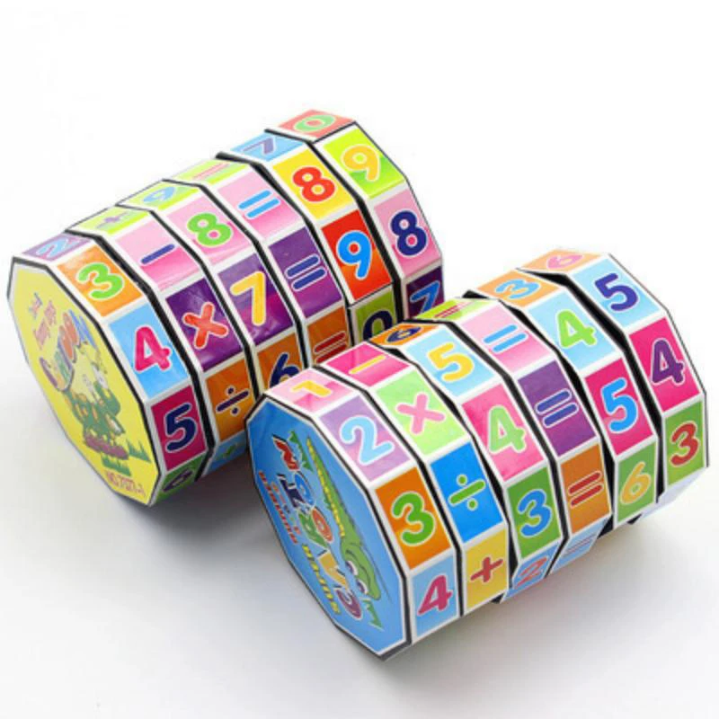Questo è un giocattolo puzzle per bambini Rubik's Cube, una forma cilindrica staccabile, un giocattolo antistress per bambini, un regalo giocattolo per bambini