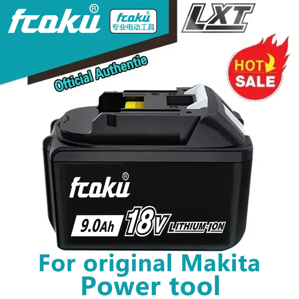 

100% New original 18v 9Ah ，For Makita battery BL1860 BL1850B BL1850 BL1840 BL1830 bl1850b li-ion replaceme power tool battery