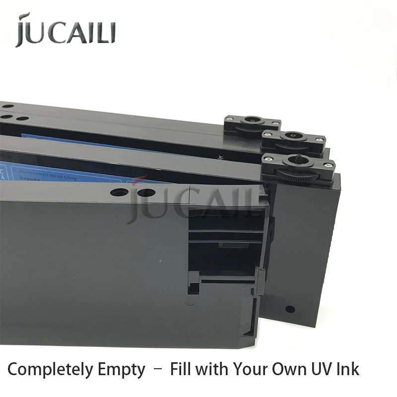 JUCAILI 220ml Empty Refill UV Ink Cartridge for Inkjet Printers & Bulk Continuous Ink Supply Systems (CISS) Reusable UV Ink Tank