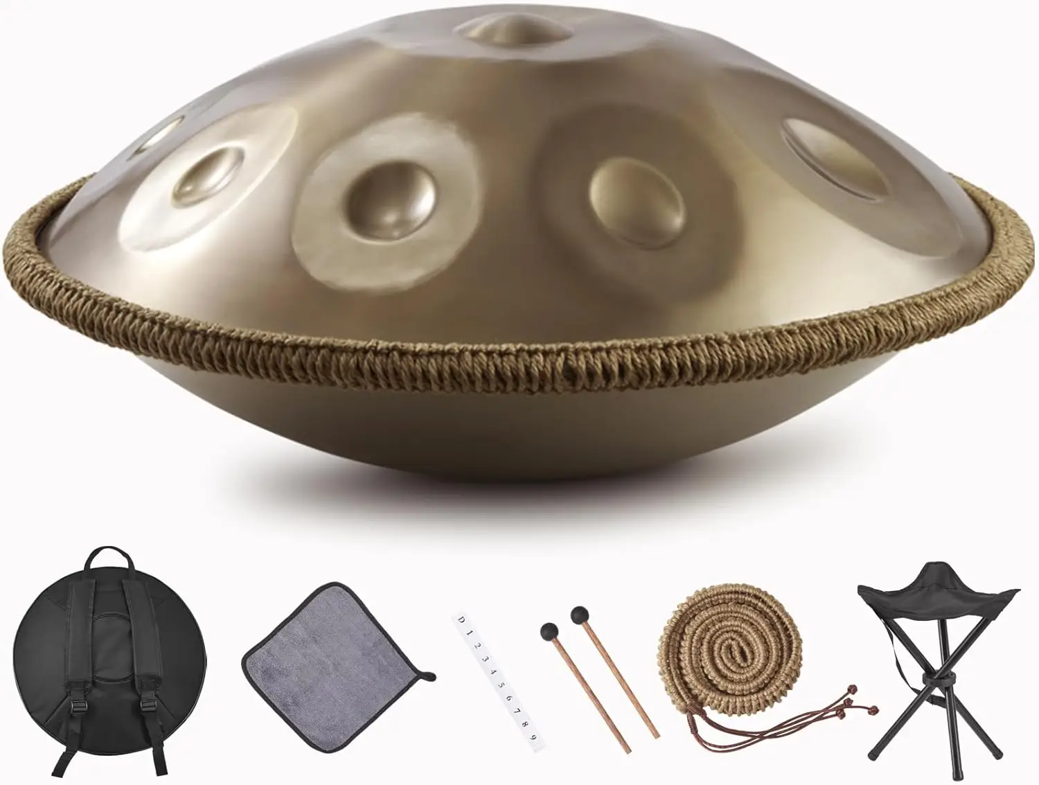 

Handpan Drums for Adults 22 Inches 9 Notes D Kurd 432Hz