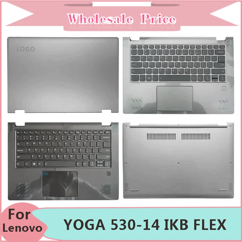 

New For Lenovo YOGA 530-14 IKB FLEX 6-14 FLEX6-1470 Laptop LCD Back Cover Front Bezel Upper Palmrest Bottom Case Keyboard Hinges