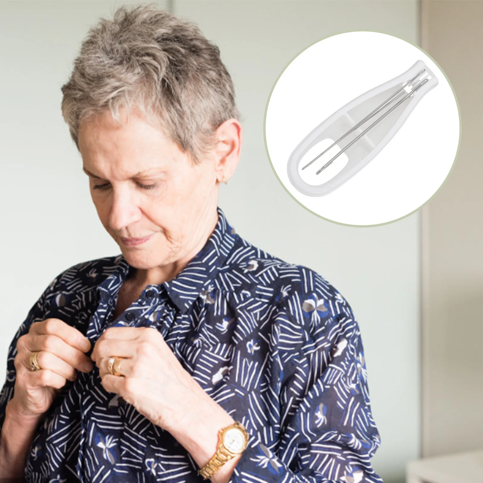 

Assistance Tool Non-Slip Handle Button Pulling Aid for Elderly One-Hand Dressing Helper Dressing Aid Tool