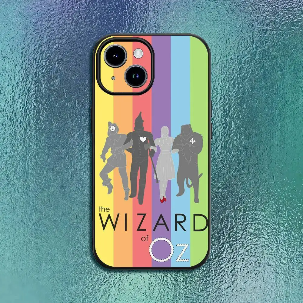 오즈의 마법사 영화 아이폰 11 12 13 14 15 16Pro Max Plus용 클래식 블랙 소프트 케이스
