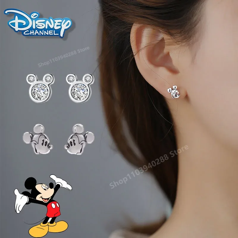 

Disney Mickey Mouse Earrings Cartoon Characters Mickey Minnie Fashion Accessories Ladies Jewelry Children Birthday Gifts