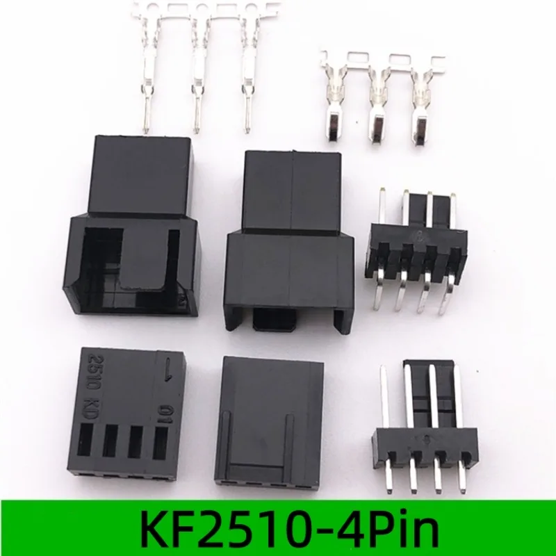 Computer Cooling Fan Terminal 3Pin/4Pin Motherboard Plug 2510 Rubber Pin Fan Welding Connector