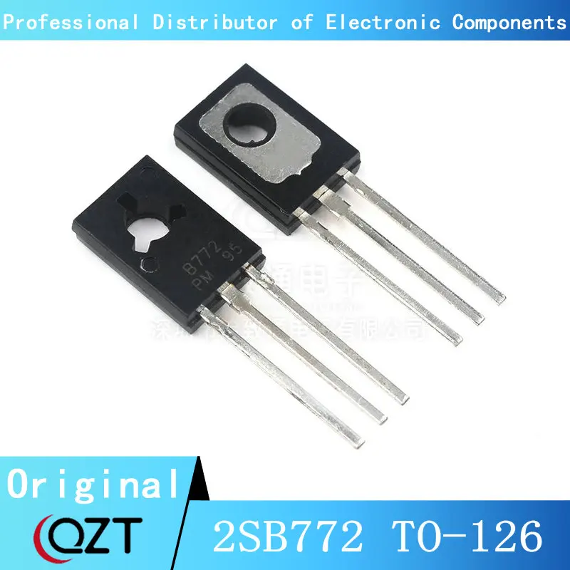 

100 шт./лот 2SB772 TO126 B772 3A 40V TO-126 chip New spot