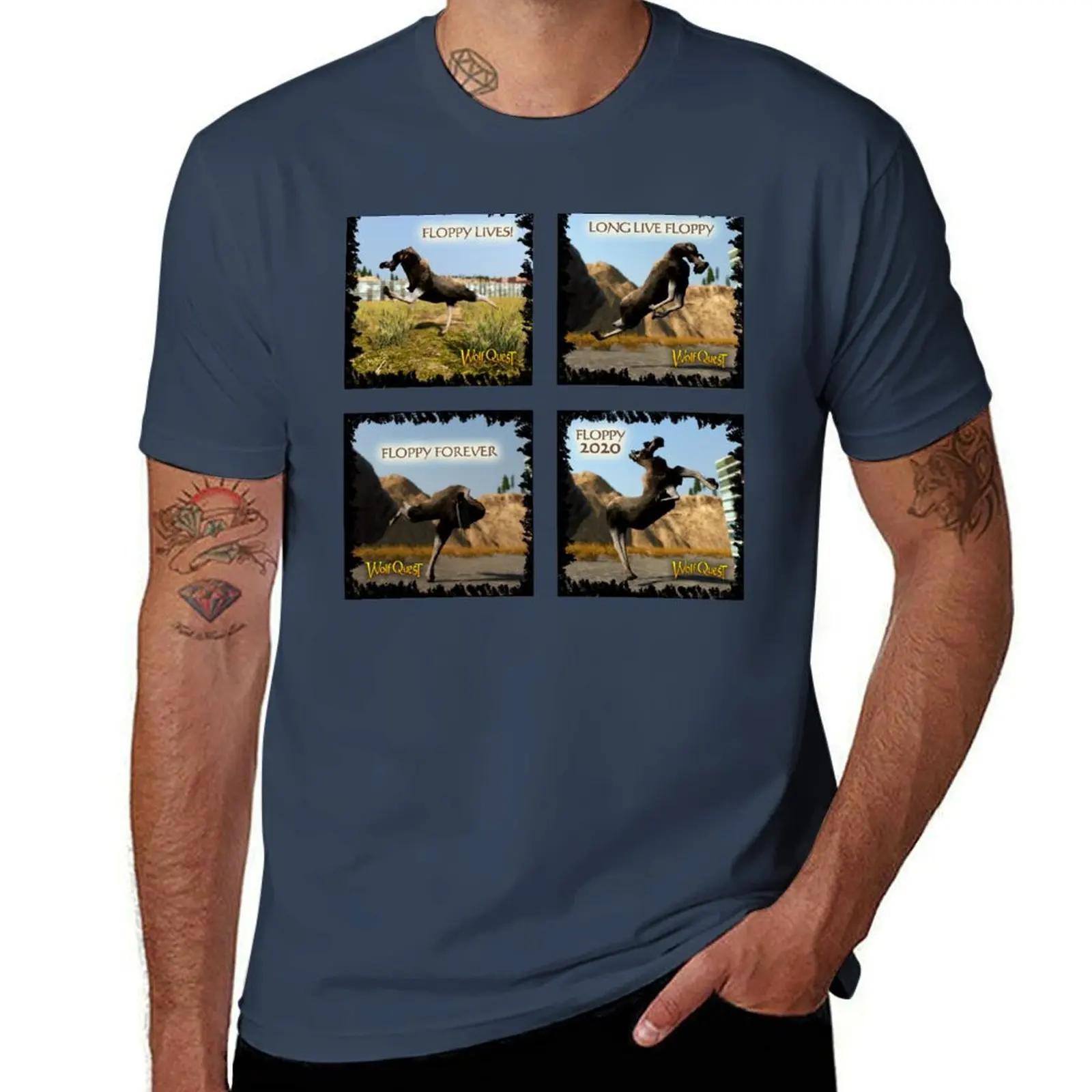 

Floppy - Set of 4 T-Shirt luxury t-shirt blue archive mens graphic t-shirts